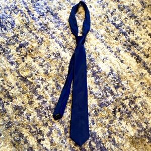 Pronto uomo blue silk tie